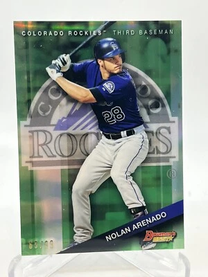2015 Bowman's Best - Green Refractor #96 Nolan Arenado 65/99 - Image 1 of 3