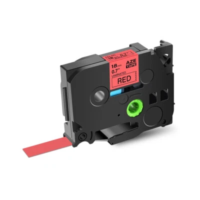 1PK Compatible con Brother PT-D450 TZe-441 TZ-441 Cinta Etiqueta Negra sobre Roja 0.7" Foto 1 de 4