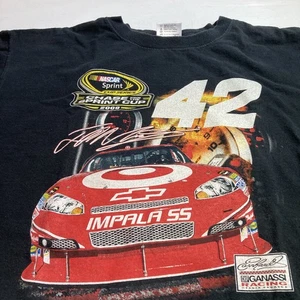 NASCAR Chase For The Sprint Cup 2009 Juan Pablo Montoya 42 Black T Shirt Sz L - Picture 1 of 8