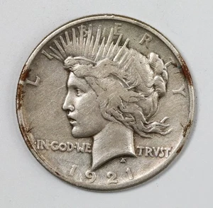 Dólar de la Paz 1921 $1 dólar de plata fecha clave - Imagen 1 de 2