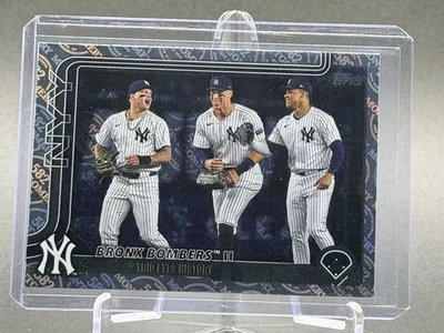 2025 Topps 582 Montgomery Club Bronx Bomers II #184 Aaron Judge New York Yankees - Image 1 of 2