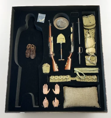 1:6 DiD A11009 WWI ПЕХОТИНЕЦ БАК ДЖОНС AEF 1917 ЗАПЧАСТИ ЛОТ - Изображение 1 из 4