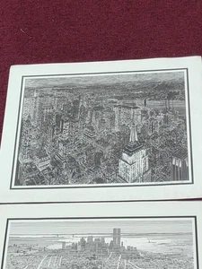 Sandra Finkenberg NYC Skyline Signed Litho, 17.5" x 22". Times Square - Picture 1 of 5