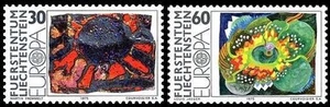 LIECHTENSTEIN 1975 Europa 2v MNH** - Picture 1 of 1