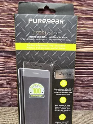 PureGear Steel 360 Tempered Glass Screen Protector for Samsung Galaxy S21+ 5G - Image 1 of 2