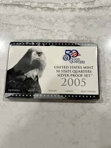 2005-S 90% Silver US Proof Quarters - Gem Proof Set In Original Package With COA - Picture 1 of 3