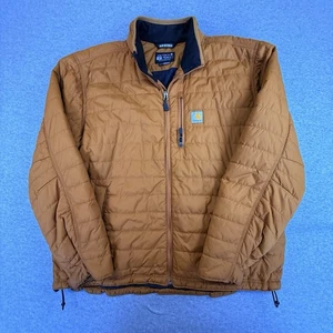Carhartt Puffer Rain Defender Orange relaxed fit quilted jacket men's XL - Picture 1 of 7