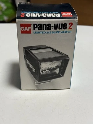 Vintage GAF Pana Vue 2 Slide Viewer Brown Retro Photography Display W/manual - Image 1 of 4