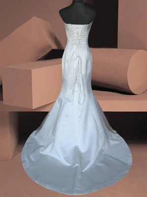 IVORY/WHITE MERMAID BRIDAL WEDDING DRESS FISHTAIL BALL GOWN 8/10/12/14/16/18 - Image 1 of 4