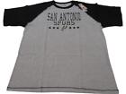 Neuf chemise homme San Antonio Spurs tailles 2XL-3XL-4XL-5XL-Grand Raglan majestic