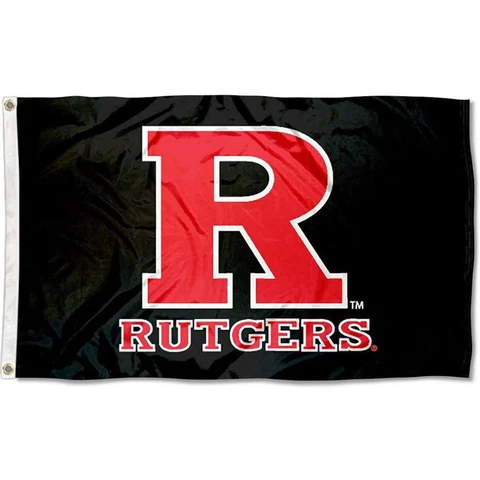 Rutgers Scarlet Knights 3' x 5' Flag - Black Cover