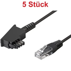 10m Telefon Internet DSL Kabel für Router 1x TAE-F Stecker auf RJ45 LAN Stecker - Bild 1 von 1