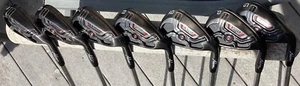 RH Adams XTD Black Irons 5-PW, GW / KBS Tour C-Taper Steel Shafts Regular Flex - Picture 1 of 7