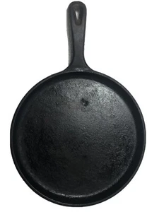 Lodge Round Cast Iron Pancake Griddle Flat Grill Pan~90G 10.5"~Made USA~Vintage - Picture 1 of 6