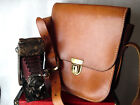 Very Rare Vintage Bianchi Leather  Carrying Case/Satchel w/Shoulder strap