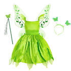Girl Tinkerbell Disney Fairy Pixie Fancy Dresses Kid Costume Cosplay Outfit Set?