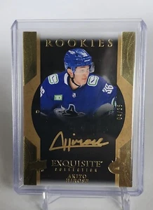 2023-24 UD ICE Rookies EXQUISITE GOLD AKITO HIROSE AUTO ON CARD 04/25 CANUCKS - Picture 1 of 2