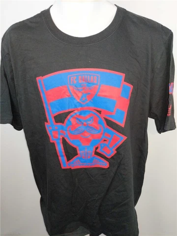 New FC Dallas "Mr. Pitch" Unisex Mens Sizes M-L-XL-2XL Black Adidas Shirt $30 Cover