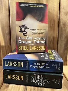 The Girl with the Dragon Tattoo Trilogy ~ Set of 3 SB Books ~ Steig Larsson - Picture 1 of 11