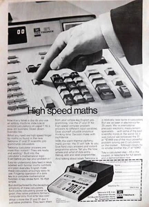 1974 Advert for 'TEKTRONIC' Programmable Desk Calculators Original Print Ad 744G - Picture 1 of 1
