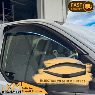 Injection Weather Shields Window Visors for Ford Transit Custom 2013-2025 - Image 1 of 4