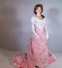 ARTIST MINIATURE PORCELAIN DOLLHOUSE DOLL "CARMINA" 1:12 SCALE BY LINDA MIZE