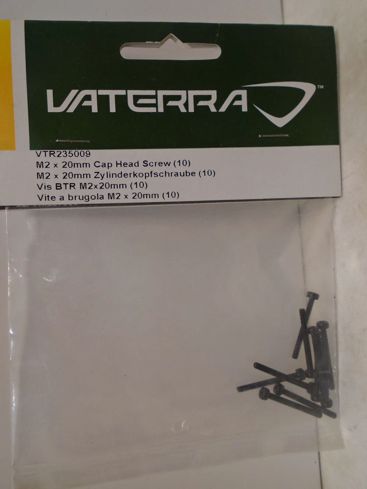 Vaterra VTR235009 M2 x 20mm Cap Head Screw (10) DISCONTINUED - Image 1 of 1
