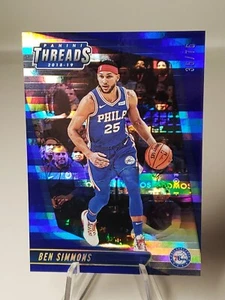 2018-19 Panini Threads Premium Blue /75 Ben Simmons 76ers NETS #2 - Imagen 1 de 3