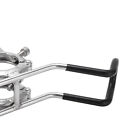 .Boat Fishing Rod Holder Stainless Steel Double Clamp Adjustable Rack For Yacht