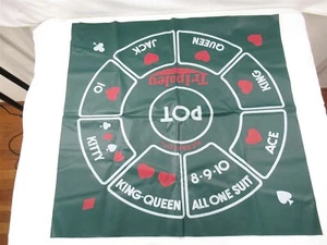 Tripoley Vinyl Card Game Mat - Michigan Rummy, Hearts & Poker Cadaco vintage old - Picture 1 of 1