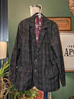 Adulto Jack Skellington Chaqueta La Noche Antes de Navidad XL Disfraz Cosplay Foto 1 de 4