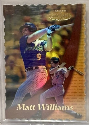 2000 TOPPS GOLD LABEL #35 MATT WILLIAMS CLASS 1 GOLD REFRACTOR DIE CUT # /100 SP - Image 1 of 2