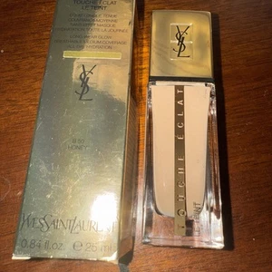 YSL Touche Eclat Le Teint LONG-WEAR GLOW Foundation B 50 HONEY NO SPF NEW - Picture 1 of 2