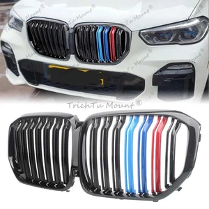 Parachoques delantero ABS de 3 colores para BMW X5 G05 2019-2023 rejilla molduras tira - Imagen 1 de 1