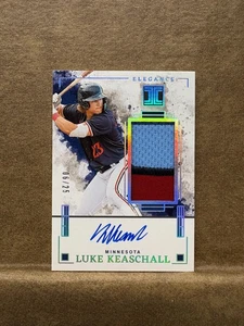 2025 Panini Impeccable Elegance Jersey Autographs Holo Silver Luke Keaschall /25 - Picture 1 of 2