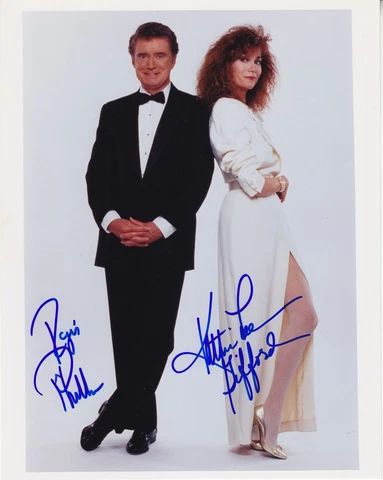 REGIS PHILBIN +  KATHY LEE GIFFORD hand signed 8x10 photo - color photograph Cover