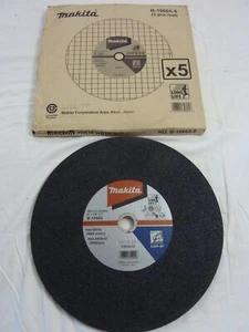 5 x Makita B-10665-5 Cut Off Wheels 355mm x 3mm x 25.4mm - Picture 1 of 2