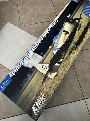 Eflite Arf Hawker Sea Fury 480 Rc Airplane Horizon Hobby Electric Discontinued - Image 1 of 2