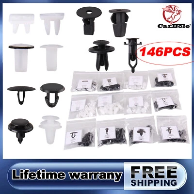 Kit de sujetador de clip de retención de parachoques capó puerta guardabarros 146 piezas para Toyota RAV4 Foto 1 de 4