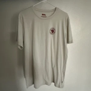 FJALLRAVEN IVORY CREAM T-SHIRT TEE SHIRT MENS XL X LARGE OUTDOOR HIKE - Picture 1 of 10