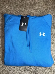 NEW Men's Under Armour Blue Fleece Hoodie Size XLarge MSRP $55.00 - Picture 1 of 7