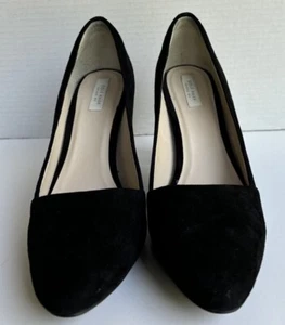 Cole Haan schwarze Wildleder-Pumps mit Absatz Goldakzent Größe 8,5 - Bild 1 von 9