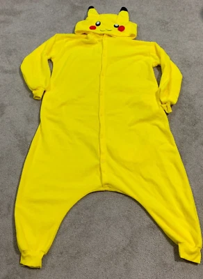 Sweetxin Pikachu цельный пижамы женщин средний желтый мягкий флис милый теплый - Изображение 1 из 4