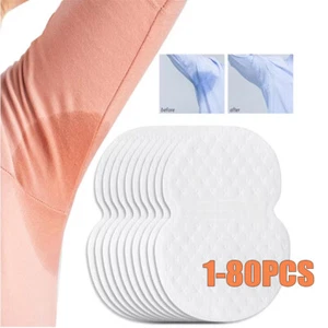 80Pcs Underarm Sweat Pads Non-woven Breathable Armpit Sweat Pads - Picture 1 of 10