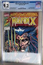 Marvel Comics Presents #74 CGC 9.2 Key! Wolverine/Weapon X Origin Arc MCU