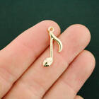 4 Music Note Charms Gold Tone - GC838