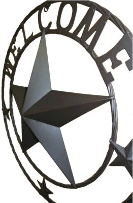 Metal Circled Star with Welcome Sayings - Image 1 of 2