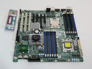 NEW PULL SUPERMICRO X8DA6 DUAL LGA1366 EXT ATX SERVER MOTHERBOARD + 1X CPU & RAM - Picture 1 of 5