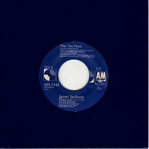 Janet Jackson - Miss You Much (7" Single 1989) EX (Import) - Picture 1 of 2