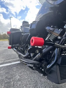 Motorcycle Frame Protection - Fits Harley Touring Flat Out Front Bar & OEM Rear - Picture 1 of 12